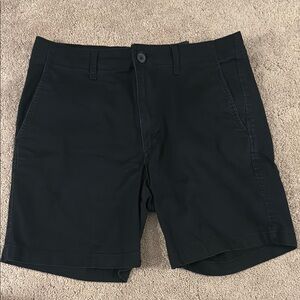 H&M Men's Black Flat Front Shorts